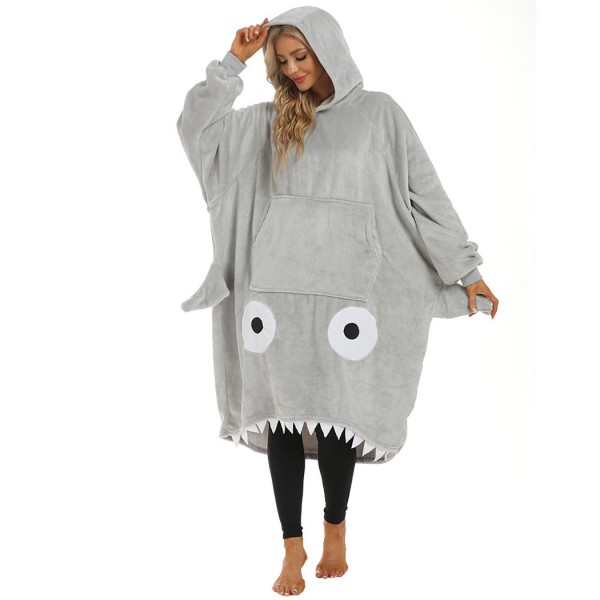 Adult Cartoon Animal Shark Pajamas Onesie Kigurumi