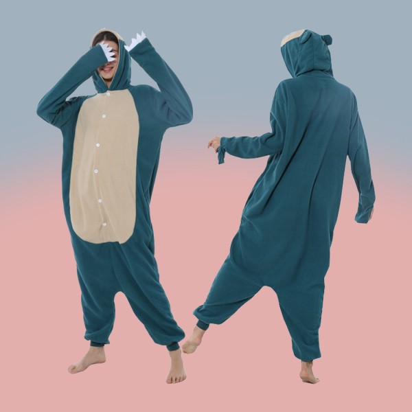 Snorlax Onesie Kigurumi Adult Halloween Couple Set Pajamas