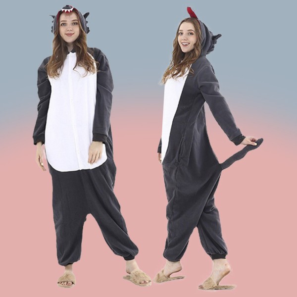 Adult Wolffy Onesie Red Wolf Kigurumi Animal Cartoon Pajamas Cute Gray Wolf